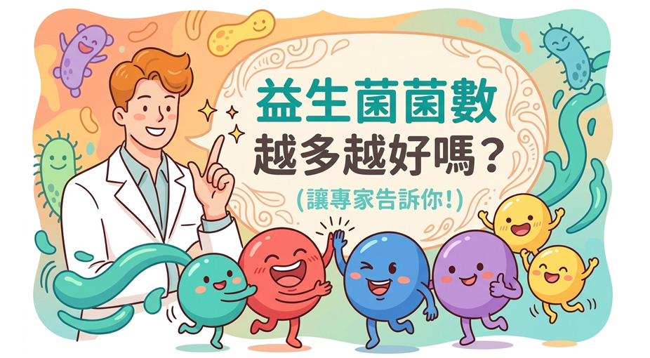 Q：益生菌只要「菌數多」就好嗎？