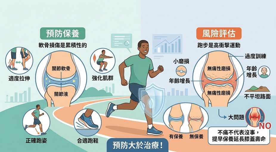 Q：我平時有在慢跑，膝蓋不痛也需要保養嗎？